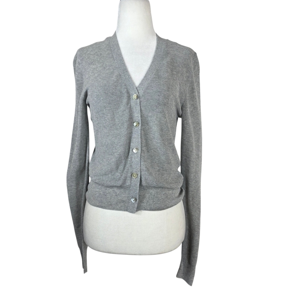Zara knit fine knit  Gray  Cardigan